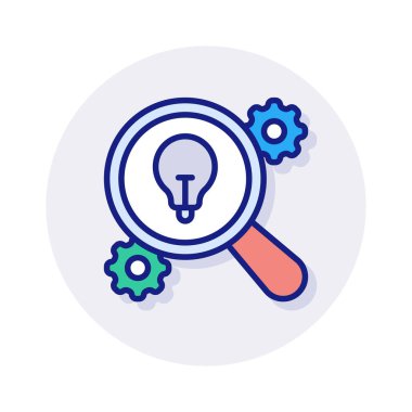 Vektör içinde Doğru Fikir simgesini bul. Logotype