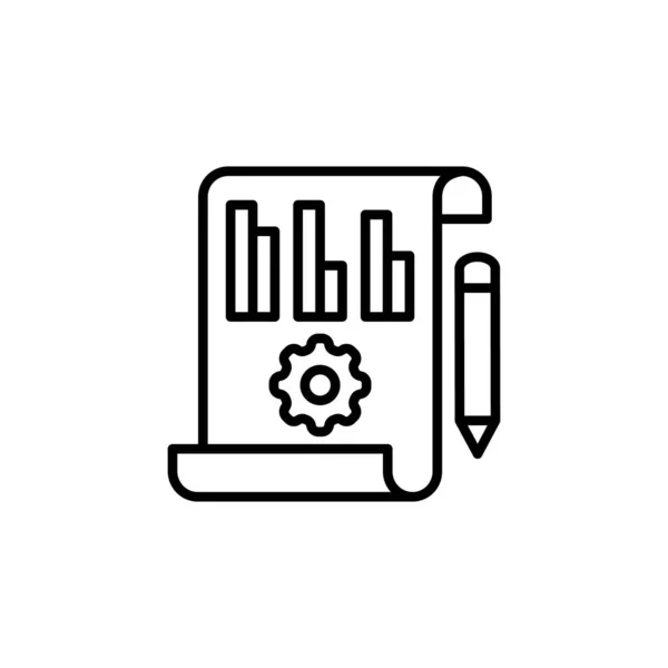Icône Gestion Marché Dans Vecteur Logotype — Image vectorielle