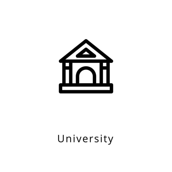 Εικονίδιο Πανεπιστημίου Διάνυσμα Λογότυπο — Διανυσματικό Αρχείο