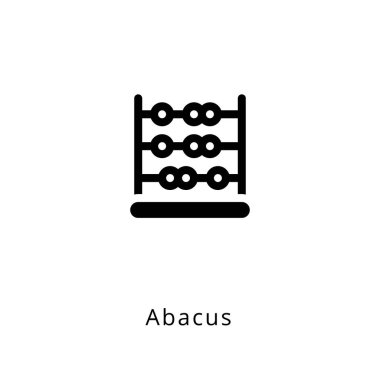 Abaküs simgesi vektörde. Logotype