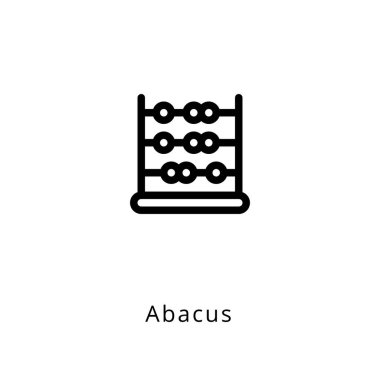 Abaküs simgesi vektörde. Logotype