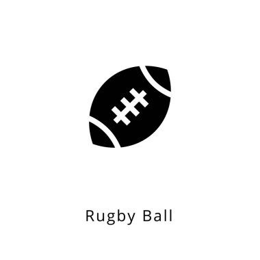 Rugby Topu ikonu. Logotype
