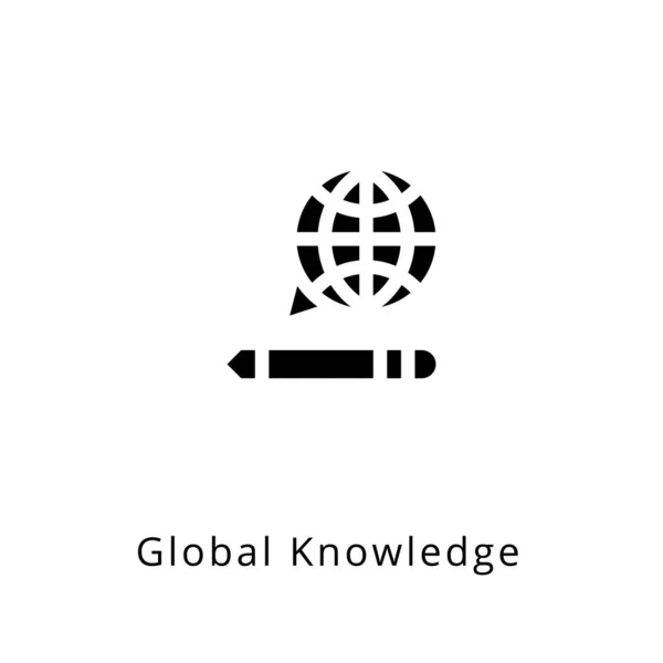 Global Knowledge Icoon Vector Logotype — Stockvector