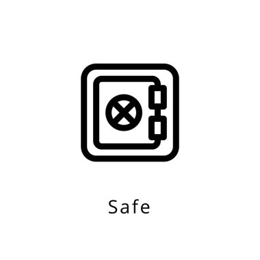Vektör olarak SAFE simgesi. Logotype