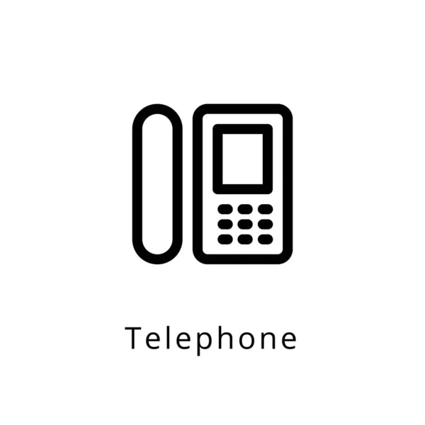 Telefon Symbol Vektor Logotyp — Stockvektor