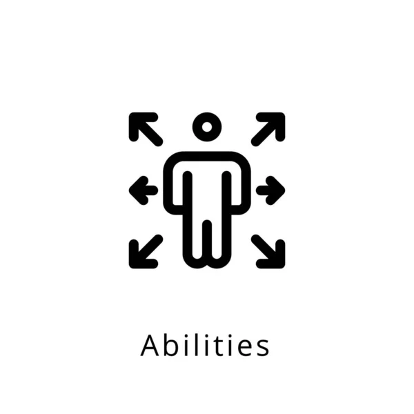 Abilities Icon Vector Logotype — Stock Vector