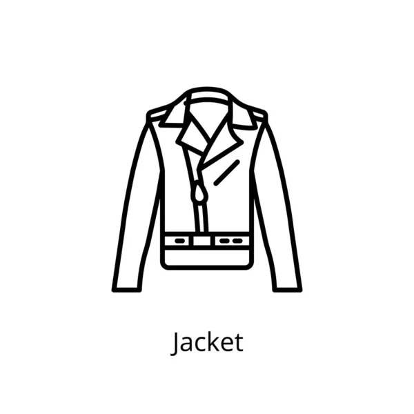 Icono Chaqueta Vector Logotipo — Vector de stock