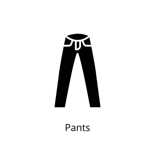 Icône Pantalon Dans Vecteur Logotype — Image vectorielle
