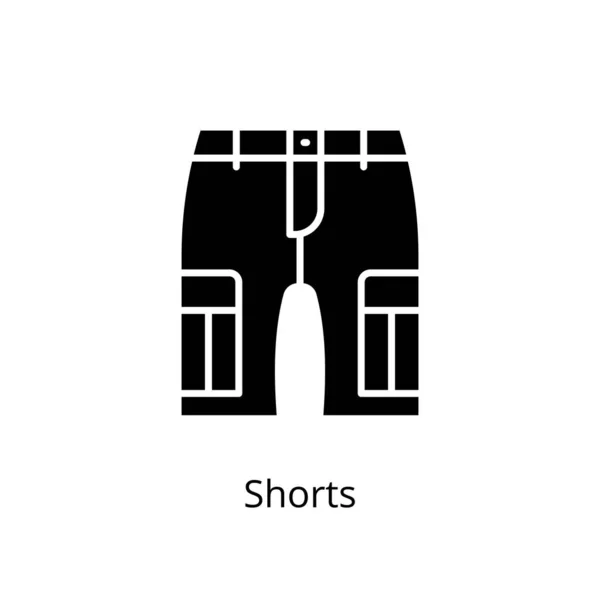Icono Pantalones Cortos Vector Logotipo — Archivo Imágenes Vectoriales