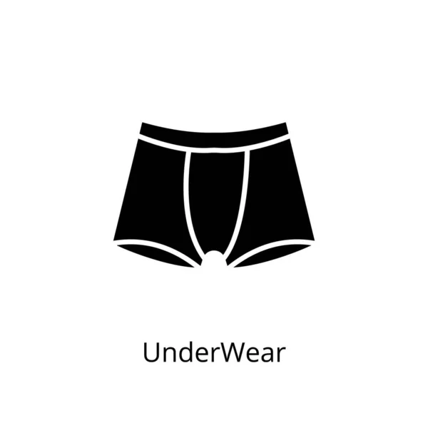 Unter Wear Symbol Vektor Logotyp — Stockvektor