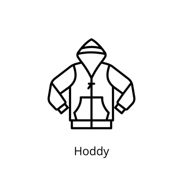 Icono Hoddy Vector Logotipo — Vector de stock