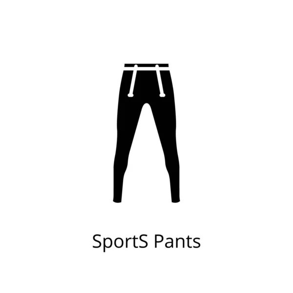 Sports Pants Icon Vector Logotype — Stock Vector