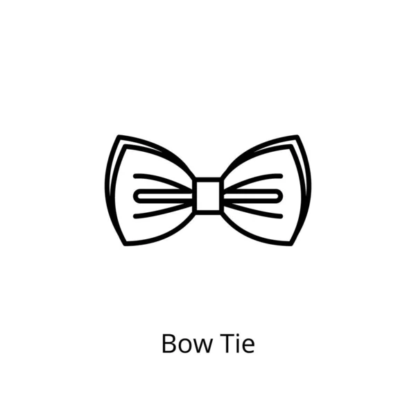 Bow Tie Icono Vector Logotipo — Vector de stock