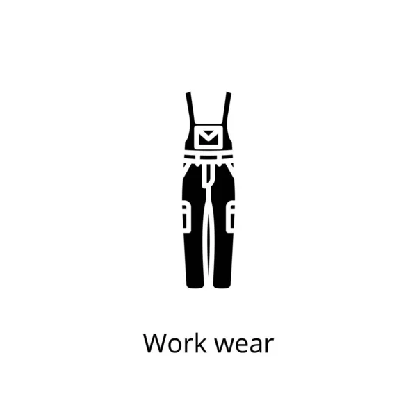 Icono Ropa Trabajo Vector Logotipo — Archivo Imágenes Vectoriales