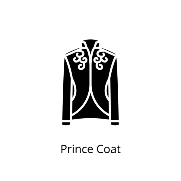 Prince Coat Icoon Vector Logotype — Stockvector