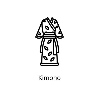 Vektör olarak Kimono simgesi. Logotype