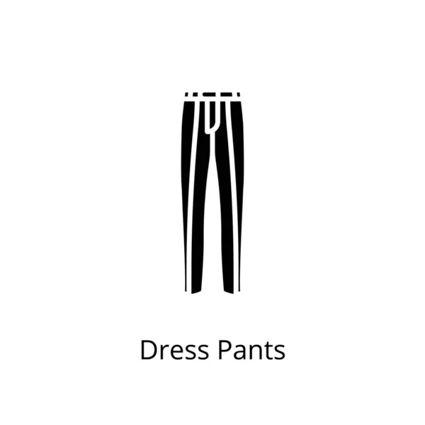 Dress Pants Symbol Vektor Logotyp — Stockvektor