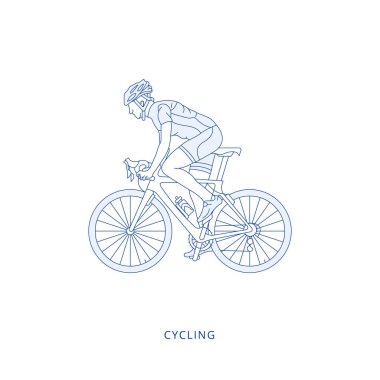 Bisiklet yarışı ikonu. Görüntü