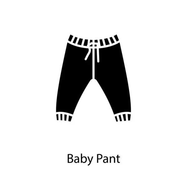 Baby Pant Icono Vector Logotipo — Archivo Imágenes Vectoriales