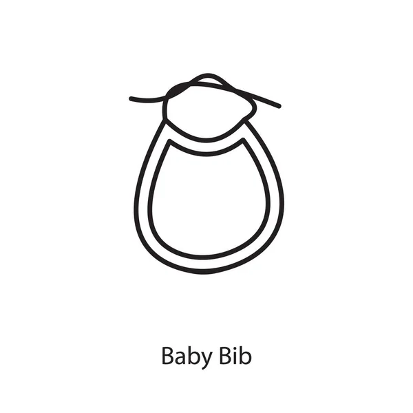 Εικονίδιο Baby Bib Διάνυσμα Λογότυπο — Διανυσματικό Αρχείο