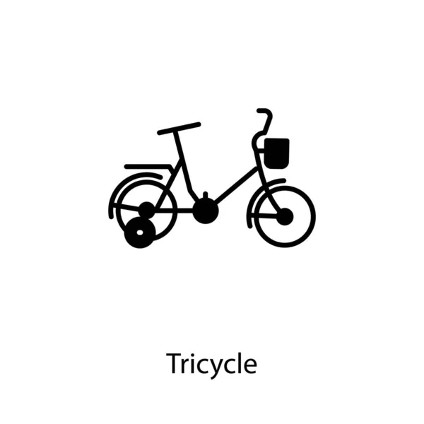 Icône Tricycle Dans Vecteur Logotype — Image vectorielle