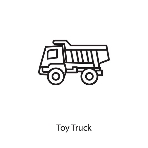 Toy Truck Icoon Vector Logotype — Stockvector