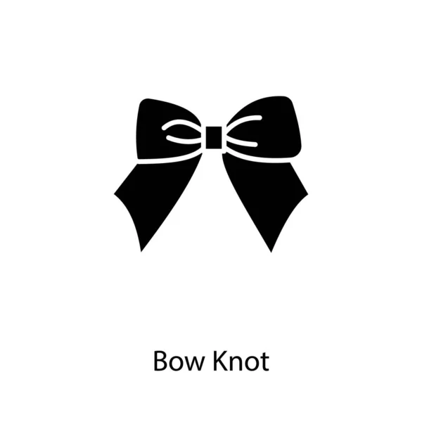 Ikona Bow Uzel Vektoru Logotyp — Stockový vektor
