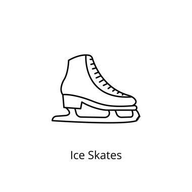 Buz pateni ikonu. Logotype