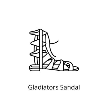 Gladyatörler taşıyıcı olarak Sandal simgesi. Logotype