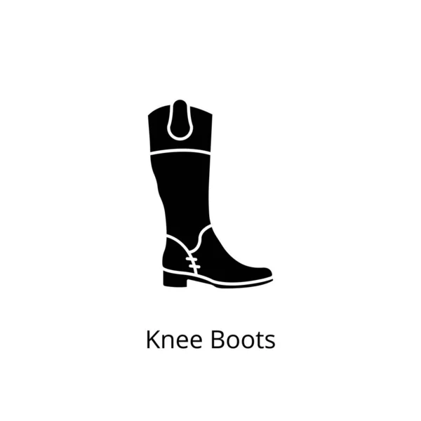 Ikona Nee Boots Vektoru Logotyp — Stockový vektor