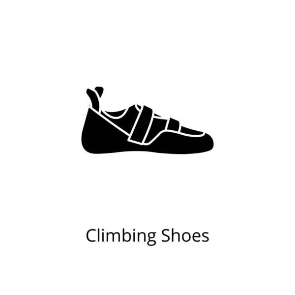 Memanjat Ikon Sepatu Vektor Logotype - Stok Vektor