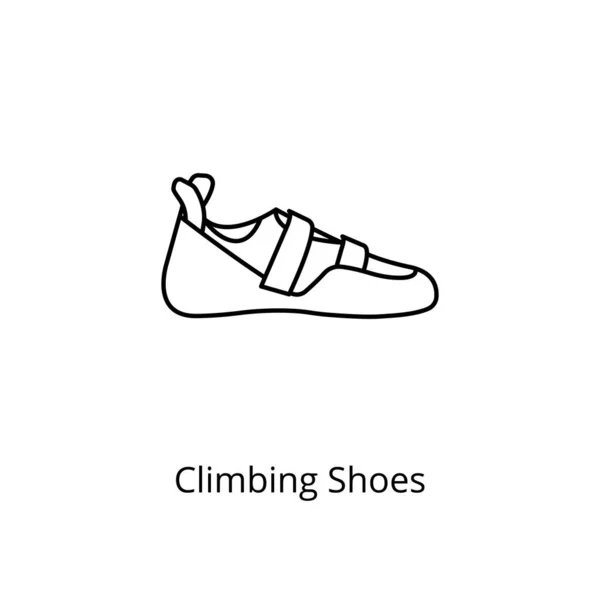Tırmanış Ayakkabıları Simgesi Vektörde Logotype — Stok Vektör
