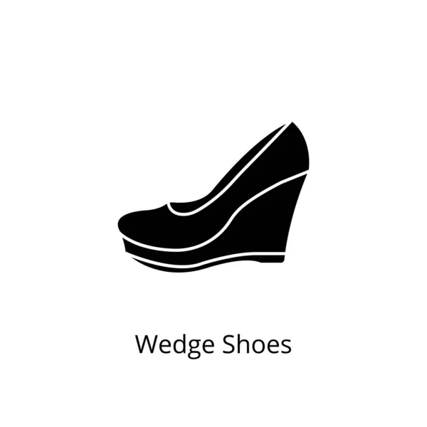Cipők Ikon Vektorban Logotípus — Stock Vector