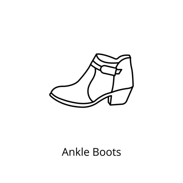 矢量中的Ankle Boots图标 标识类型 — 图库矢量图片