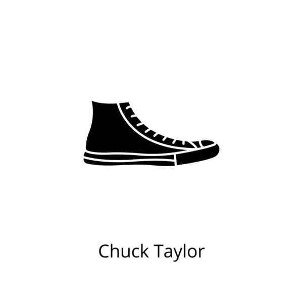 Ikona Chuck Taylora Vektoru Logotyp — Stockový vektor