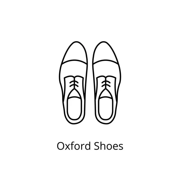 Oxford Ayakkabı Ikonu Logotype — Stok Vektör
