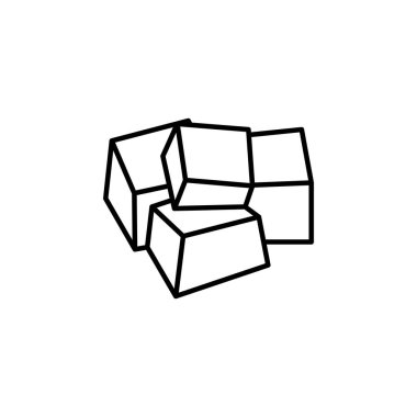 Vektör olarak kahve jölesi ikonu. Logotype