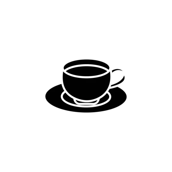 Icono Café Vector Logotipo — Archivo Imágenes Vectoriales