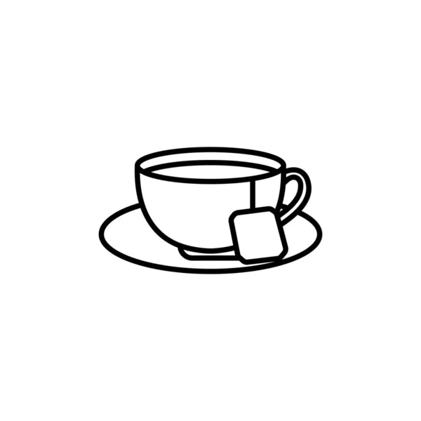 Cup Coffee Icon Vector Logotype — Stock Vector