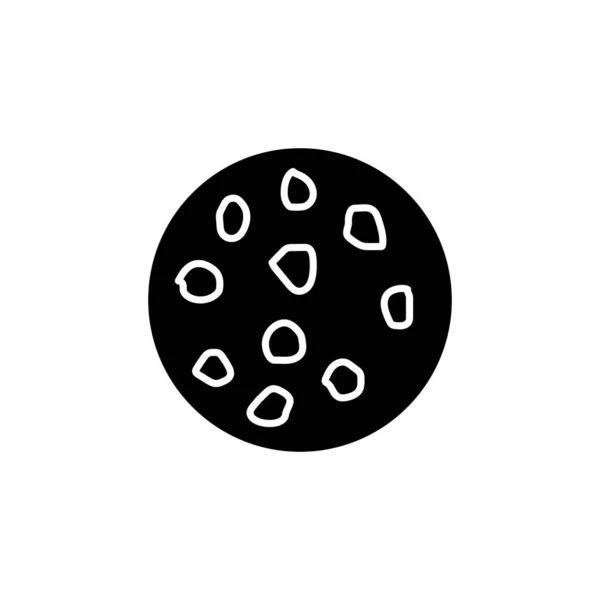 Cookie Symbol Vektor Logotyp — Stockvektor