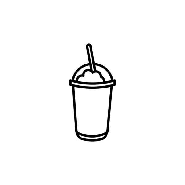 Icono Frappe Vector Logotipo — Archivo Imágenes Vectoriales