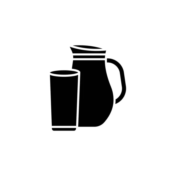 Icono Productos Lácteos Vector Logotipo — Vector de stock