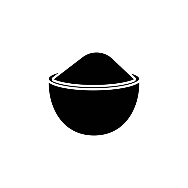 Kaffe Skål Ikon Vektor Logotyp — Stock vektor