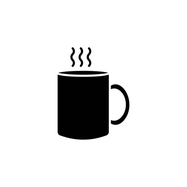 Kávébögre Ikon Vektorban Logotípus — Stock Vector
