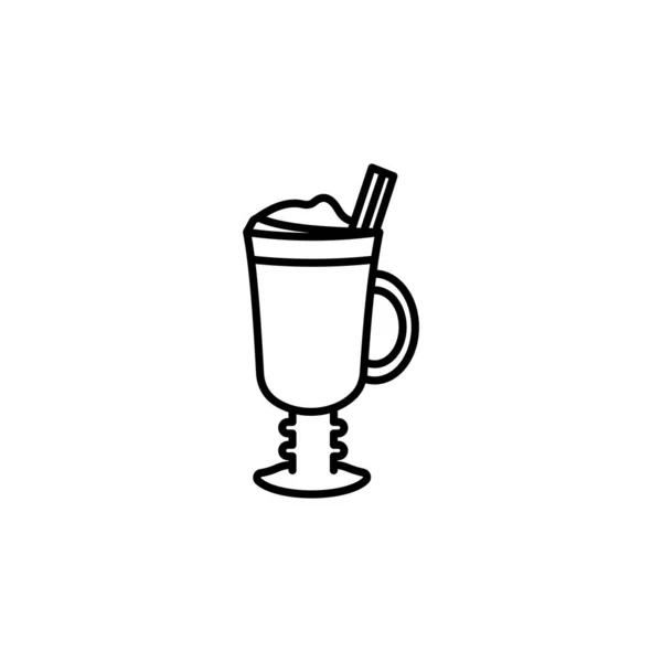 Icono Jugo Café Vector Logotipo — Vector de stock