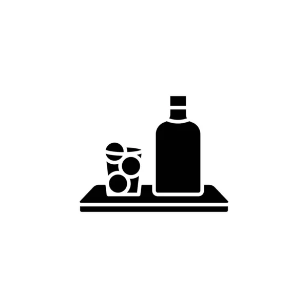 Cold Brew Café Icono Vector Logotipo — Archivo Imágenes Vectoriales