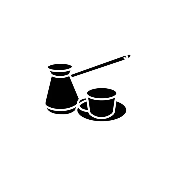 Pot Cup Icono Vector Logotipo — Archivo Imágenes Vectoriales