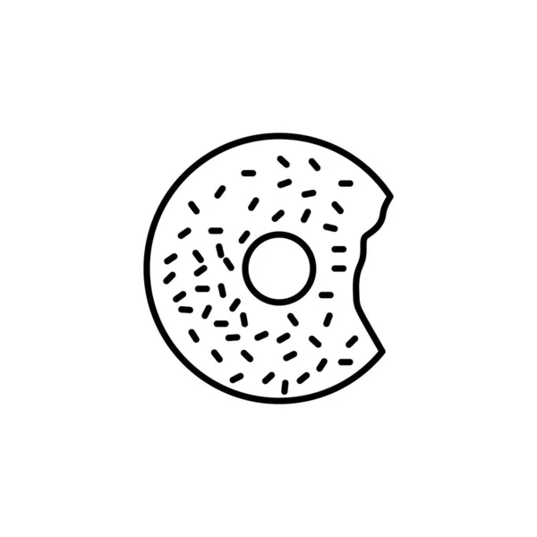Donut Symbol Vektor Logotyp — Stockvektor