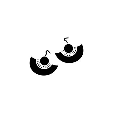Vektör olarak küpe simgesi. Logotype