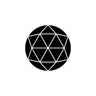 Vektör olarak Emerald Gem simgesi. Logotype